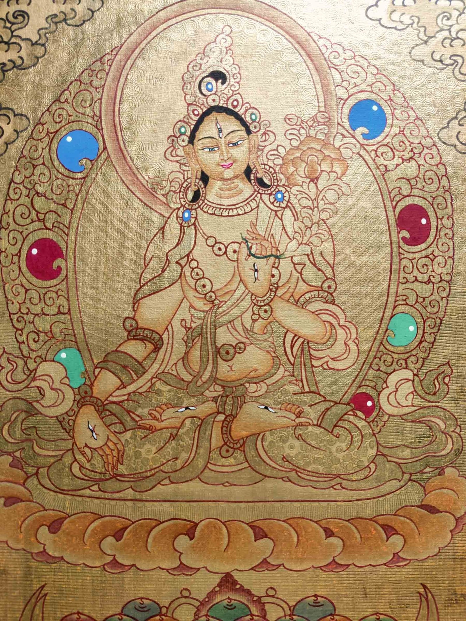 White Tara Thangka - Image 4