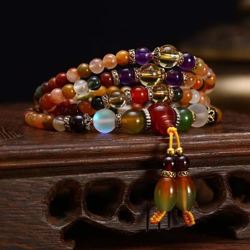 Mythstone The 108 Quartz Healing Mala Bracelet