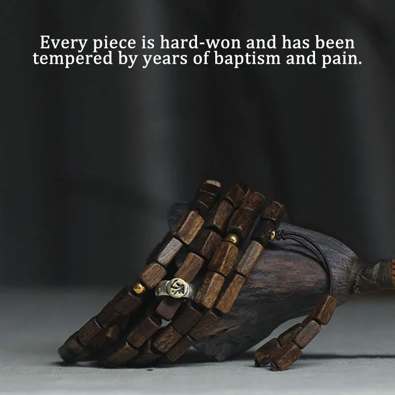 Tarakan Rare Agarwood 925 Sterling Silver Chinese Zodiac 999 Pure Gold Beads Ward Off Evil Spirits Bracelet - Image 20