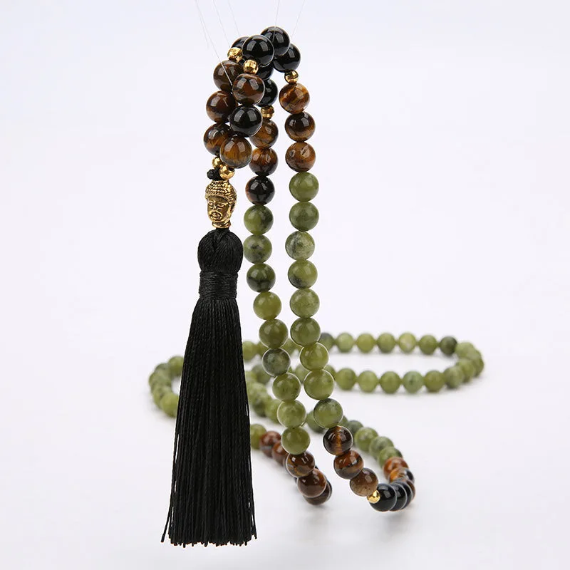 Mythstone – Tibetan Green Jasper Protection Mala Bracelet - Image 4