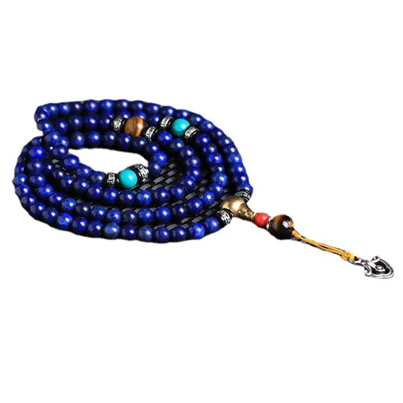 Mythstone 108-Bead Lazurite Mala Bracelet ?C A Symbol of Positivity and Spiritual Balance - Image 5