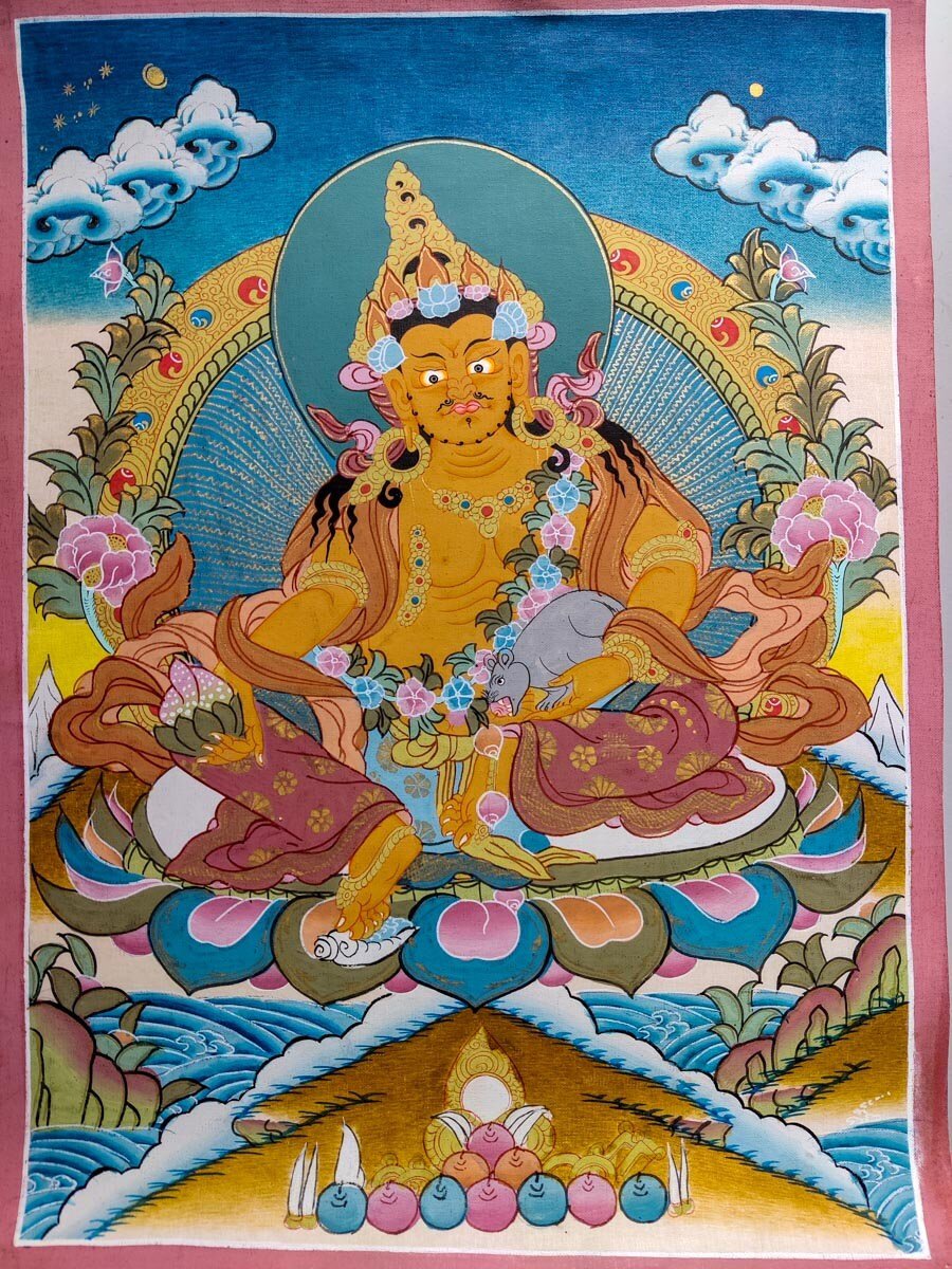 Tibetan Dzambala Thangka
