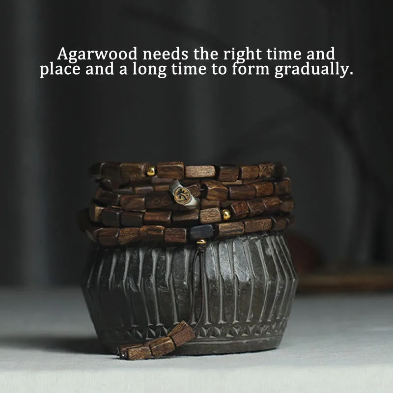 Tarakan Rare Agarwood 925 Sterling Silver Chinese Zodiac 999 Pure Gold Beads Ward Off Evil Spirits Bracelet - Image 18