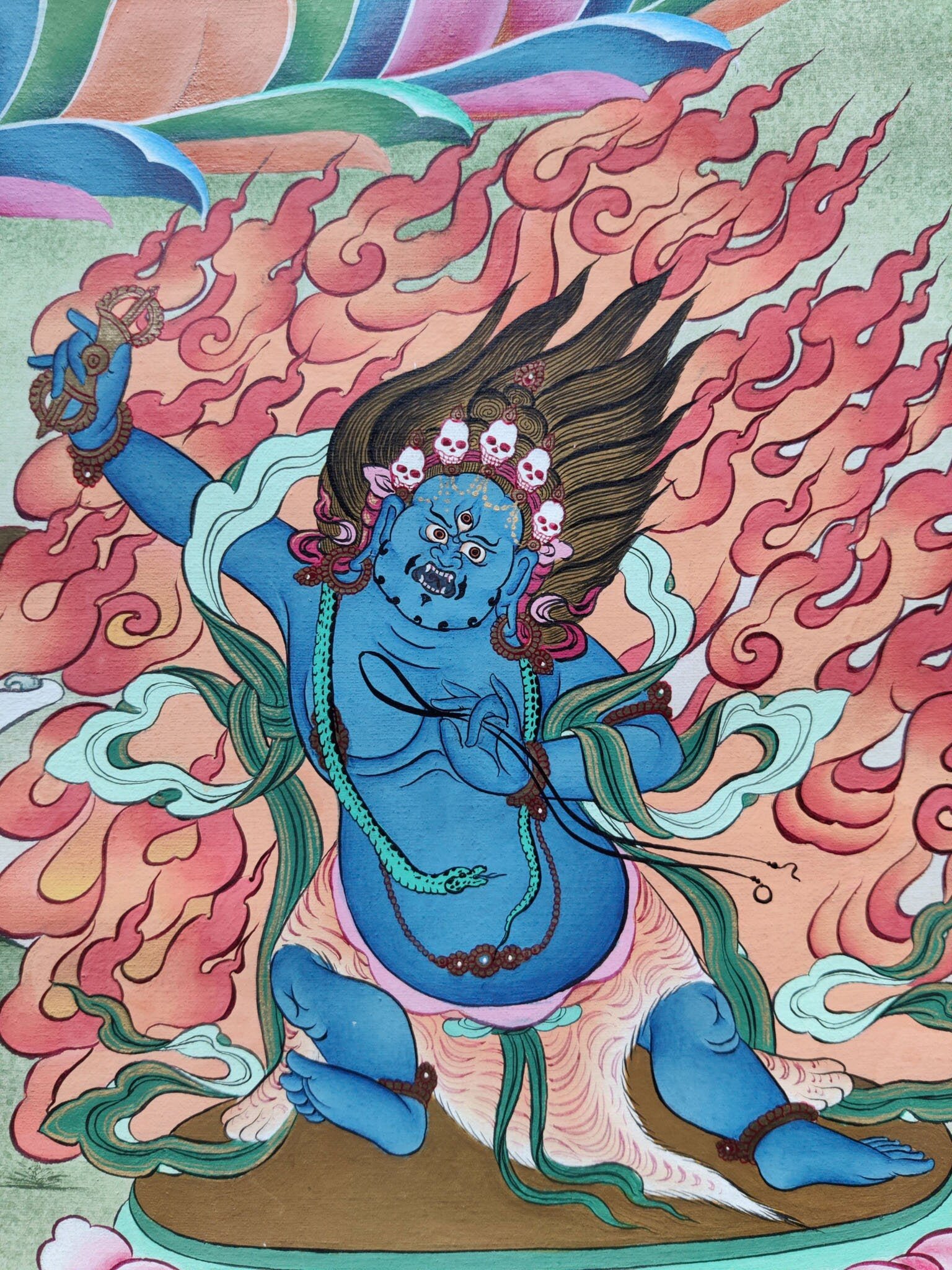 4 arm Avalokiteshvara Paintings - Image 5