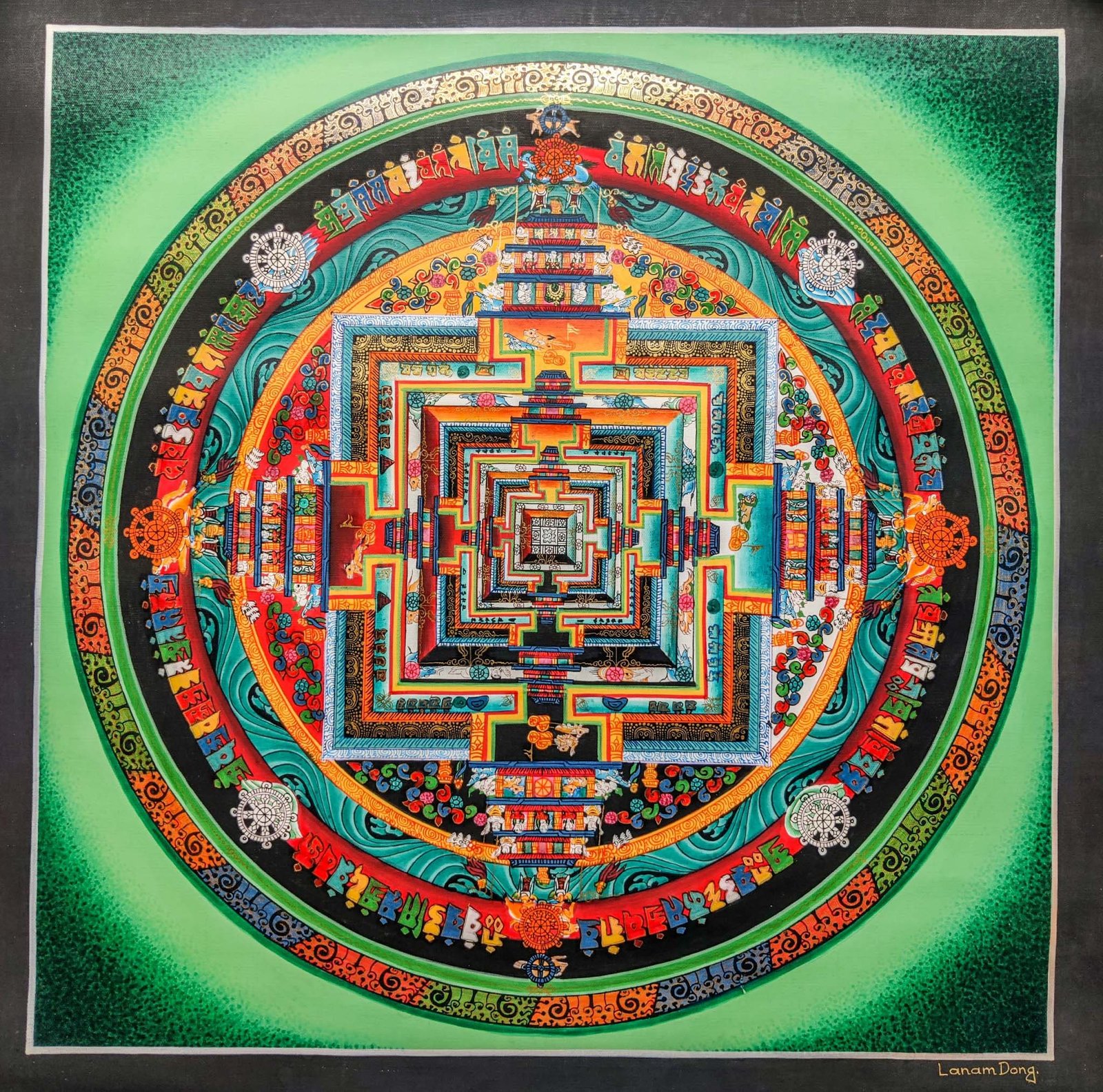 Kalachakra Mandala Thangka for Peace