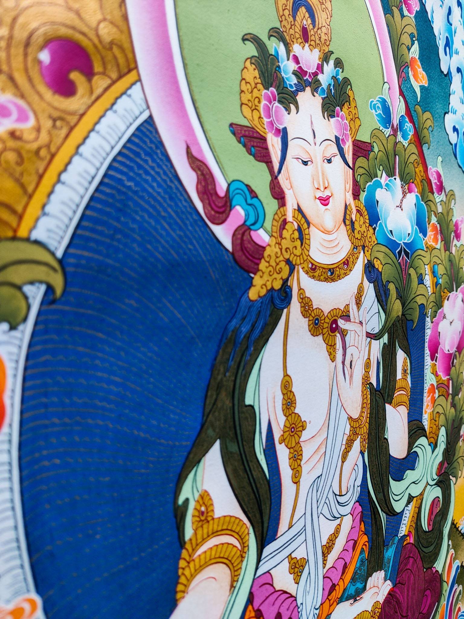 White Tara Thangka - Image 5