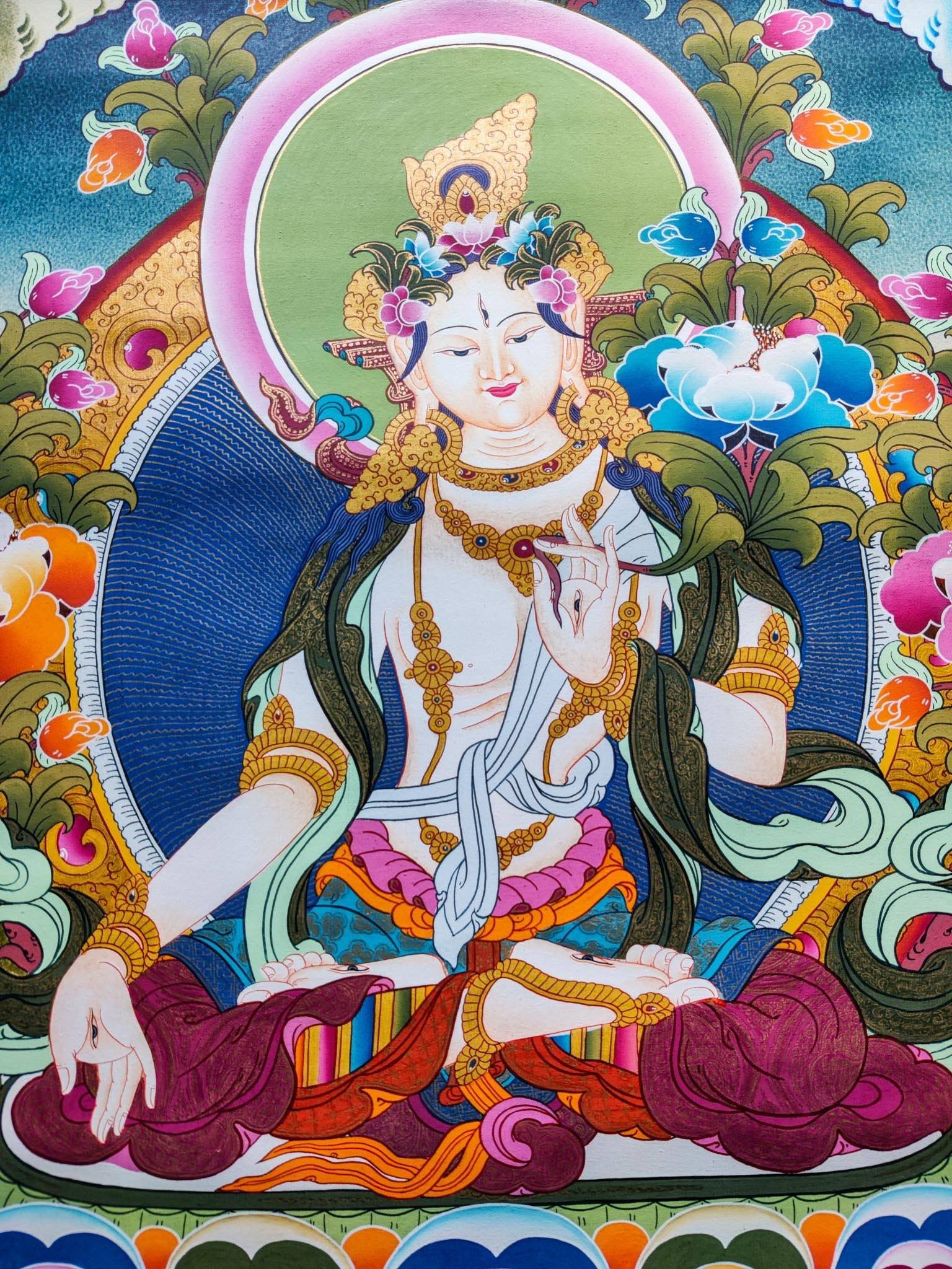 White Tara Thangka - Image 3