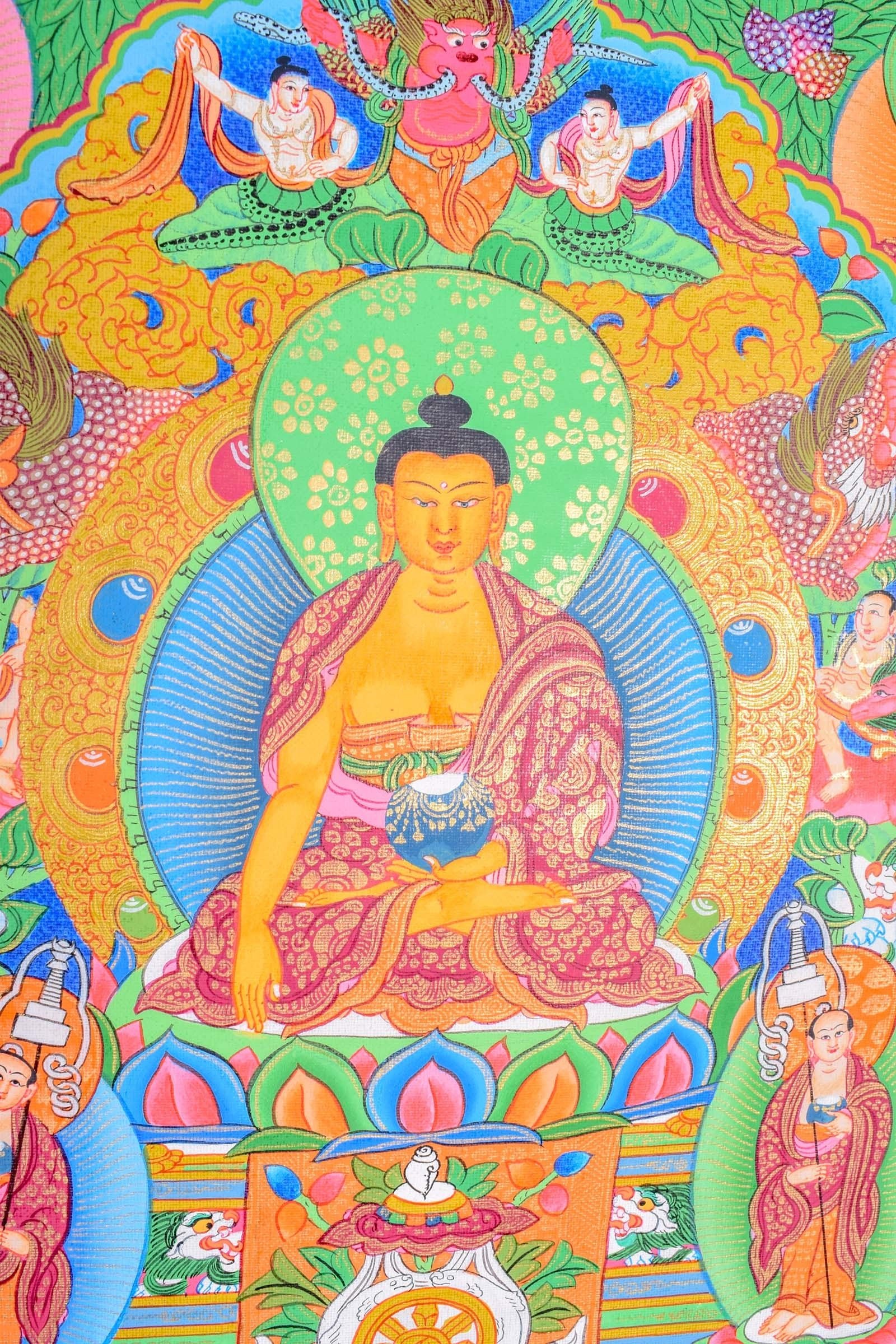35 Buddha Thanka Art with Shakyamuni - Image 7