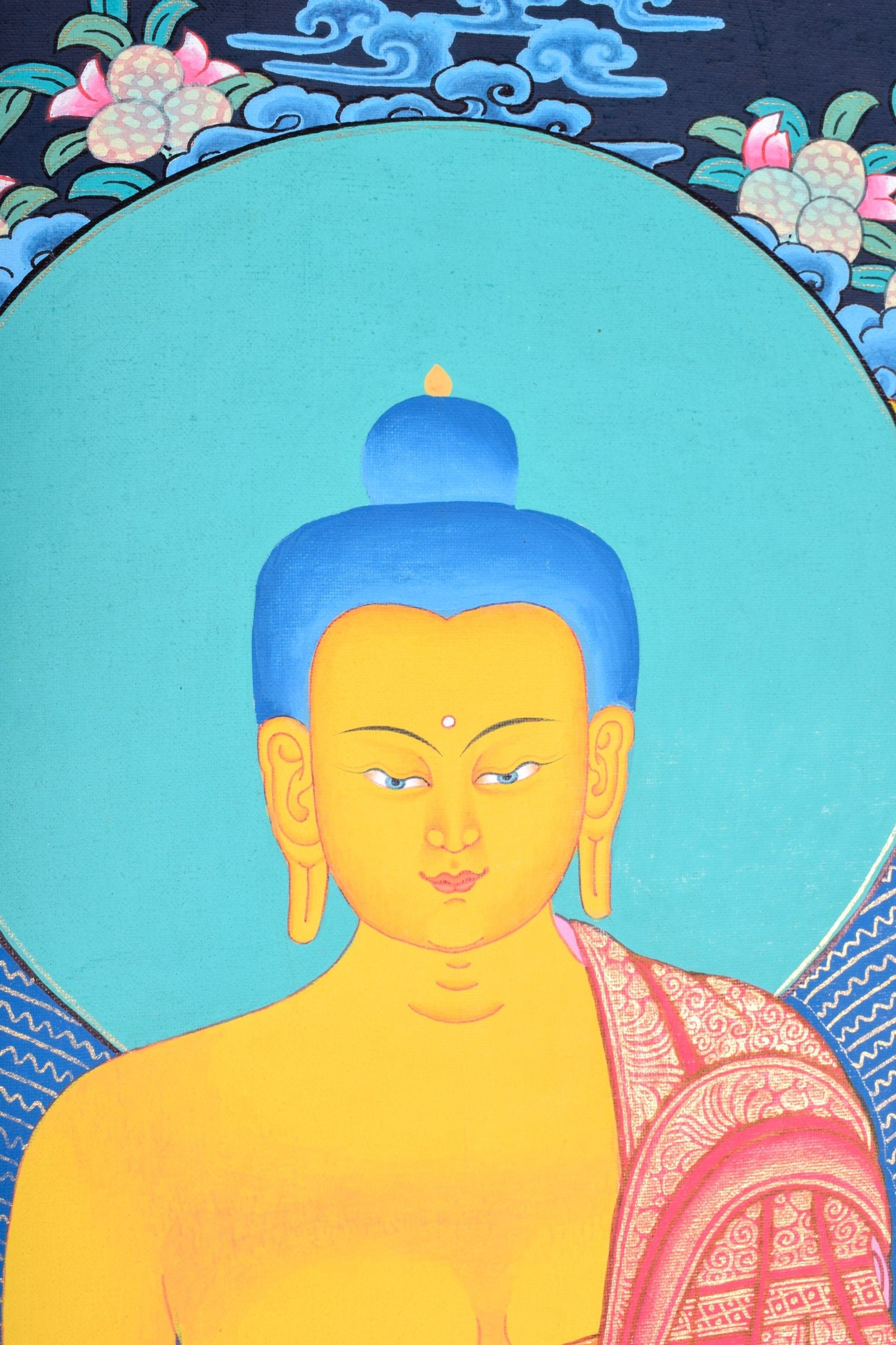 Tibetan Thangka painting of Shakyamuni Buddha - Image 3