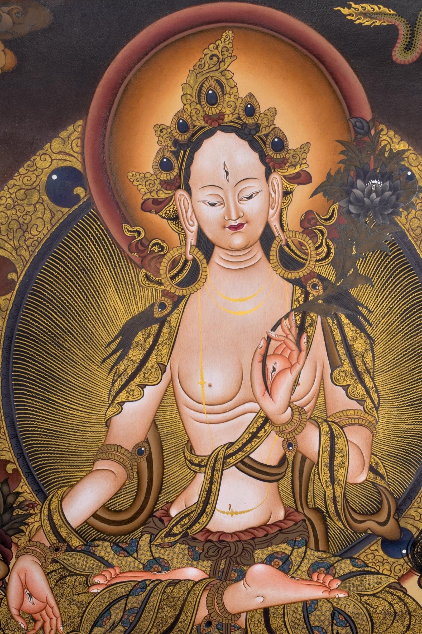 White Tara Thangka - Image 3