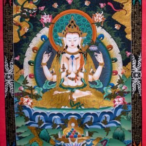 Beautiful Chenrezig thangka