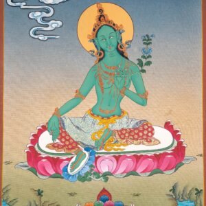 High Quality Green Tara Thangka Painting