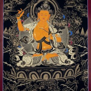 Sword of Wisdom - Manjushri Thangka Painting