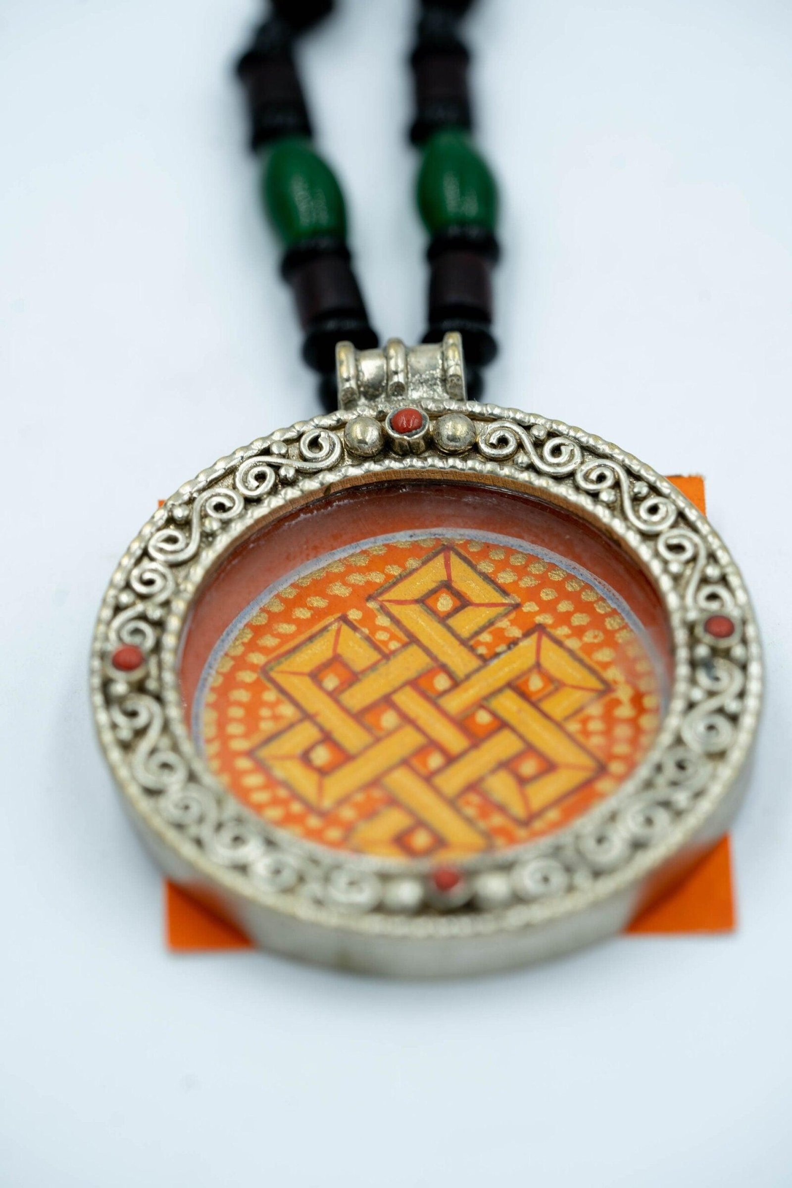 Endless Knot Mandala Ghau Thangka - Image 7