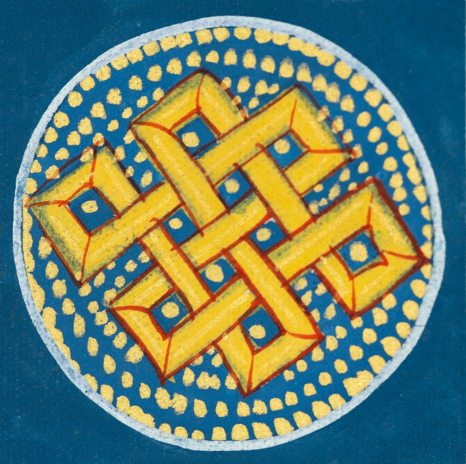 Endless Knot Mandala Ghau Thangka - Image 6