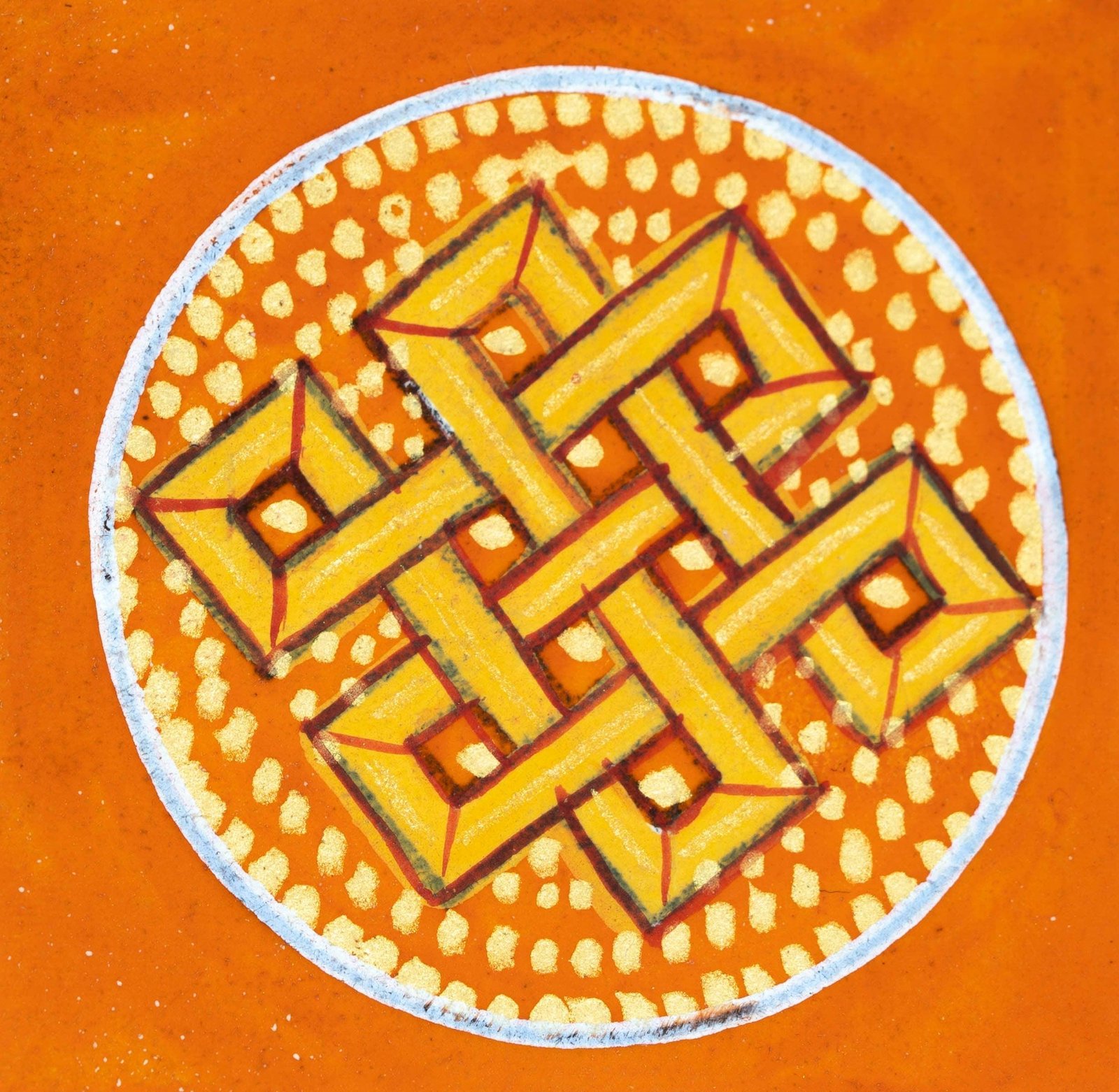 Endless Knot Mandala Ghau Thangka - Image 9