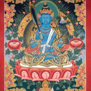 Blue Manjushri Thangka Painting