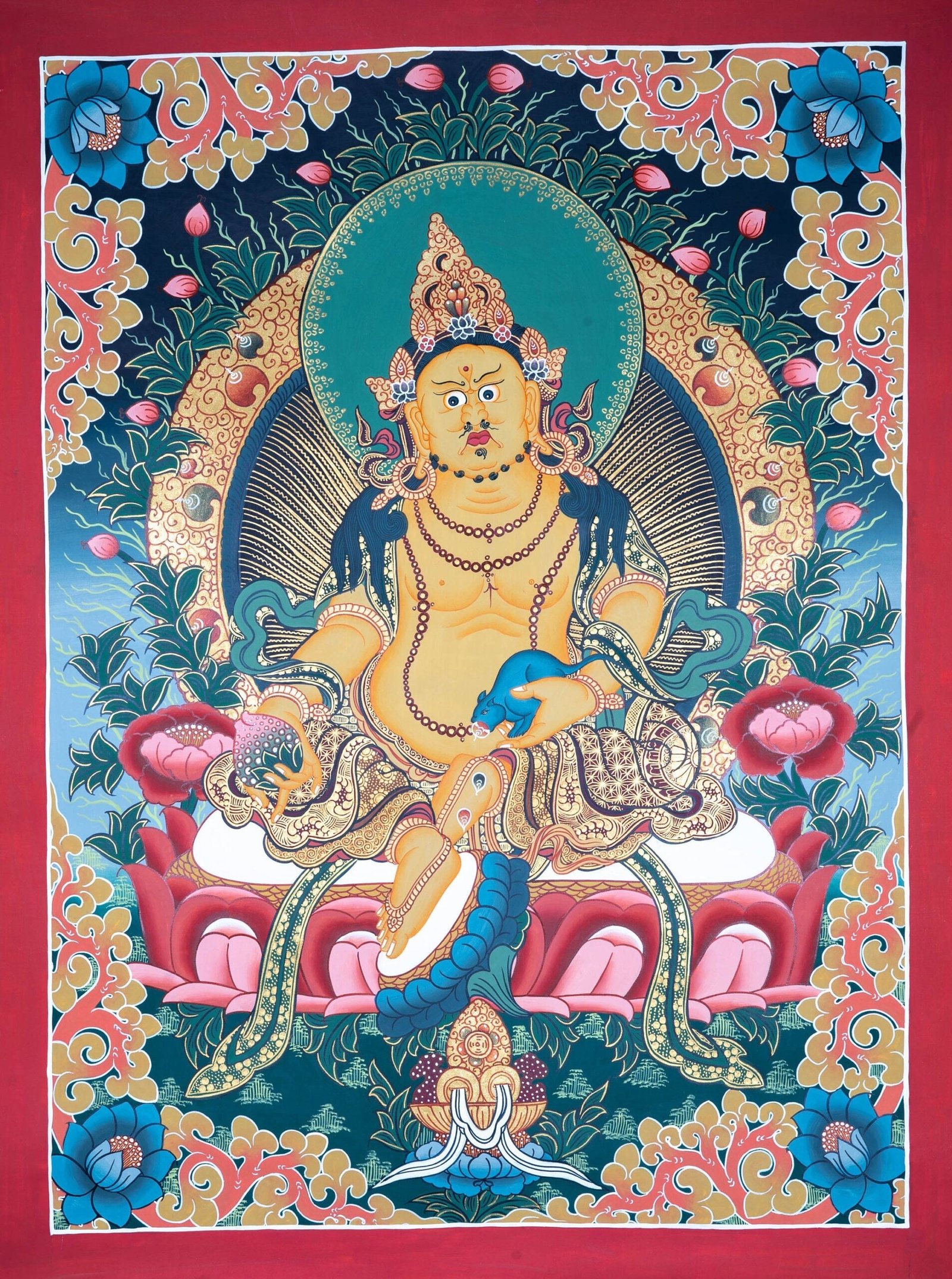 Kubera thangka - Zambala Thangka