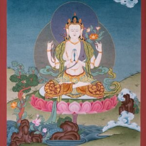Chengresi Bodhisattva thangka painting