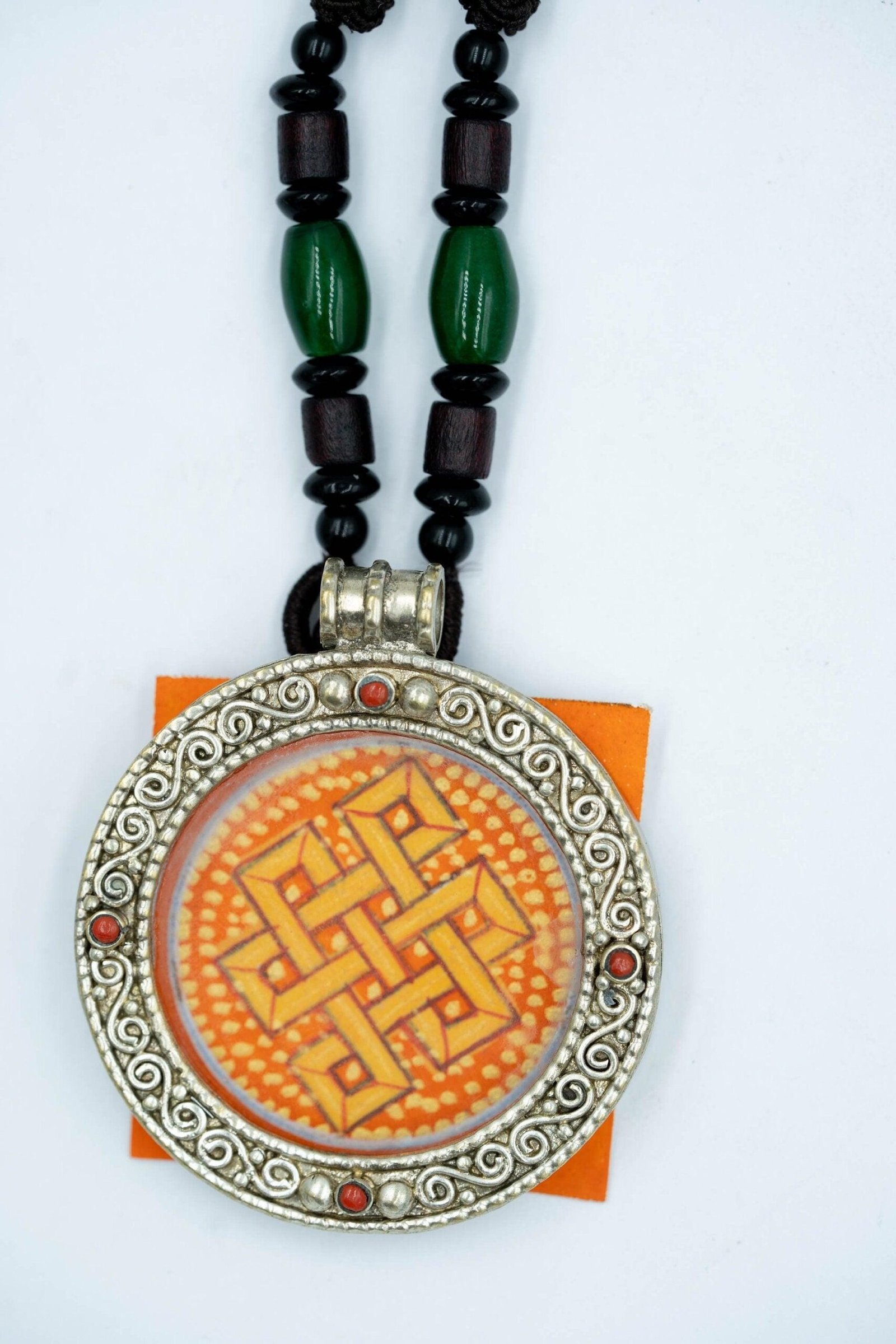 Endless Knot Mandala Ghau Thangka - Image 8