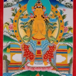 Genuine Thangka Painting of Maitreya Buddha