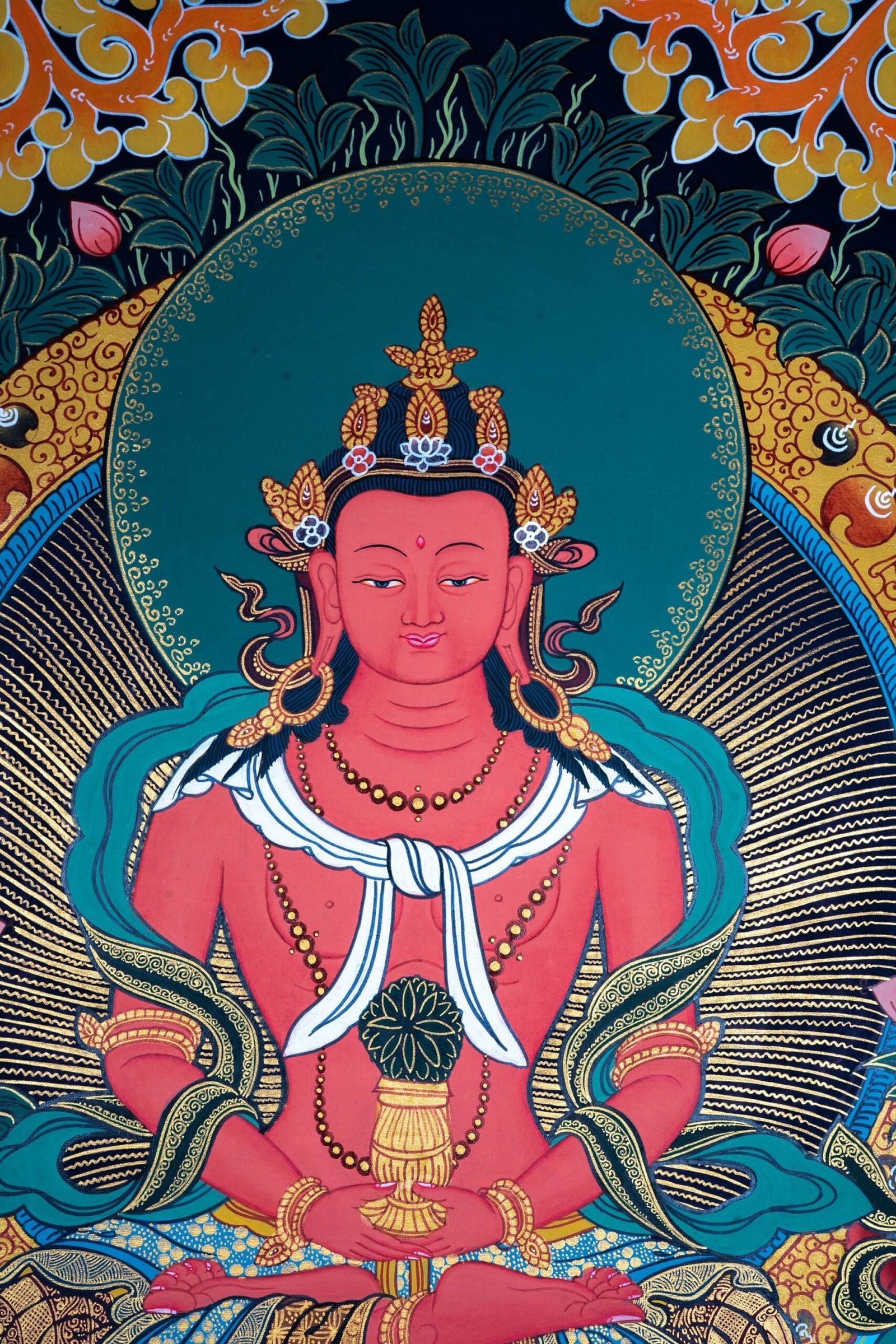 buddha of infinite light amitayus buddha thangka