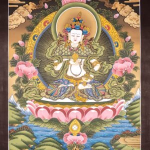 Great Purifier Vajrasattva  - Genuine Thangka Painting
