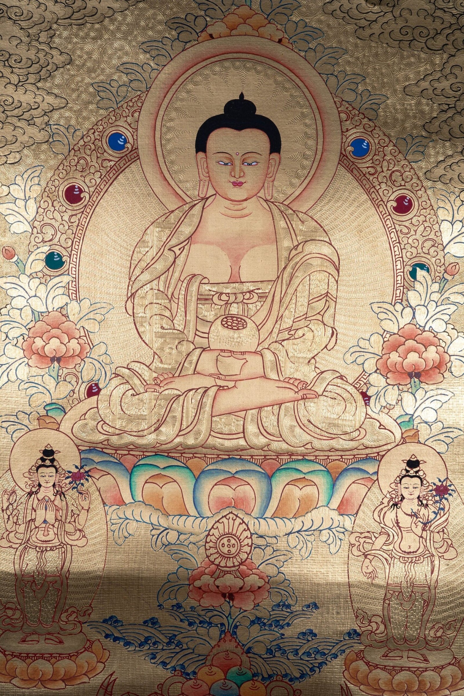 lyap long life amitabha buddha thangka