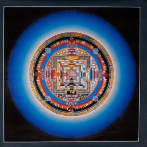 Lotus Kalachakra Mandala Thangka Painting