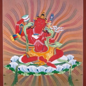 Red Guru Thangka Painting