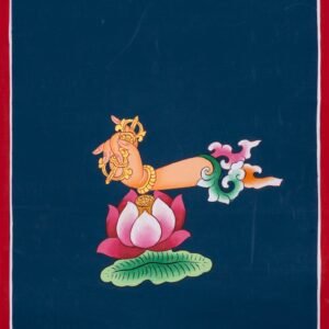 Guru Rinpoche Hand Gesture Thangka Painting