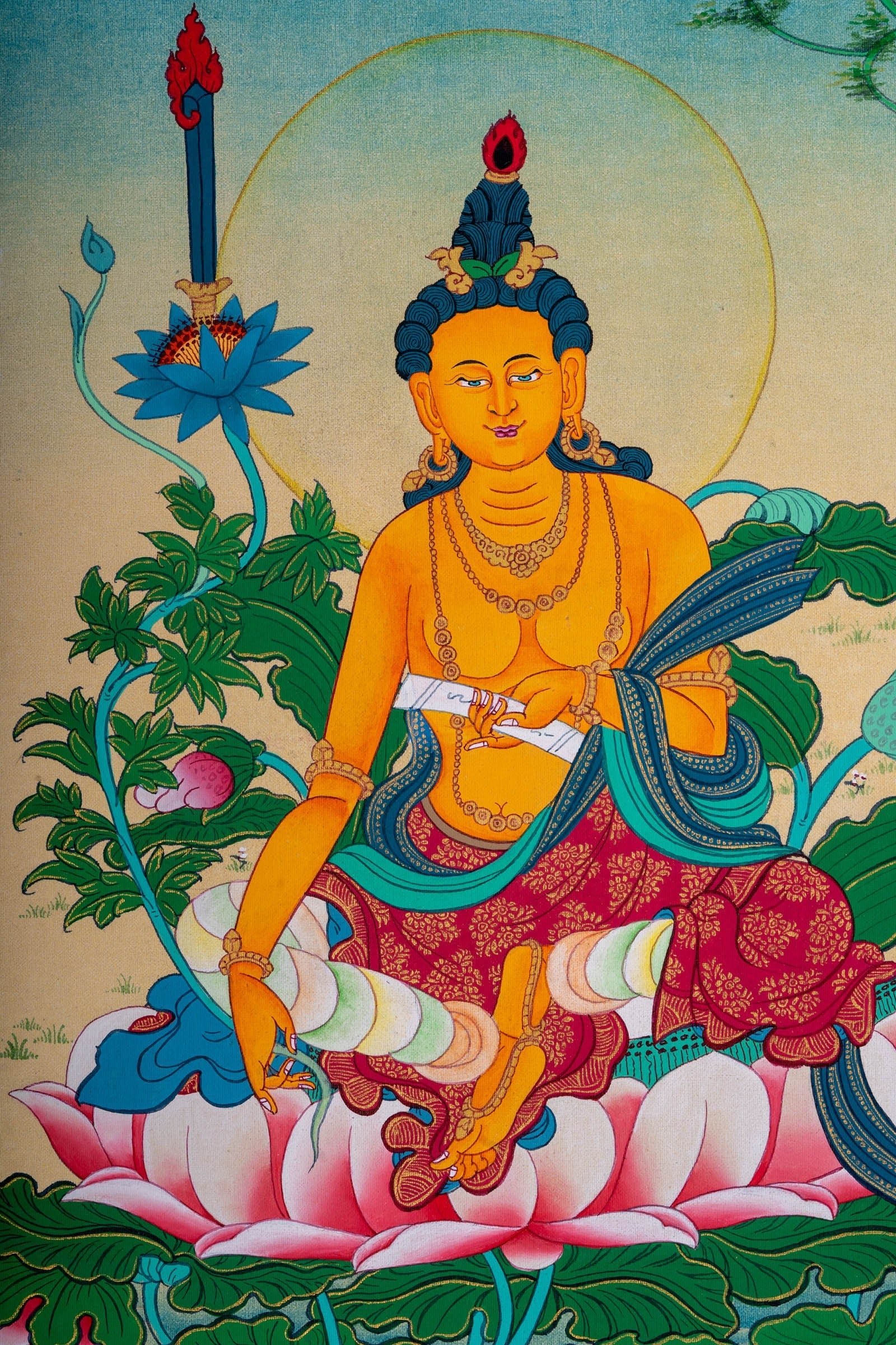 Manjushri Thangka Painting - Image 2