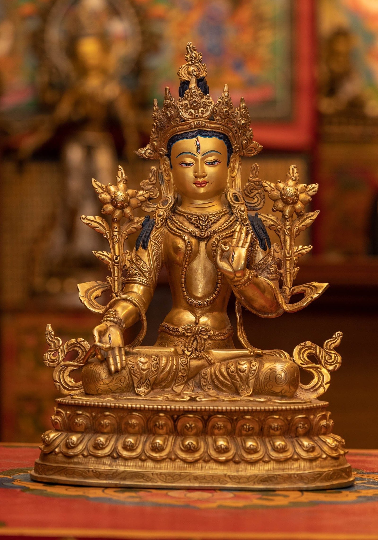 White Tara Silver Plated Statue ( Arya Statue)
