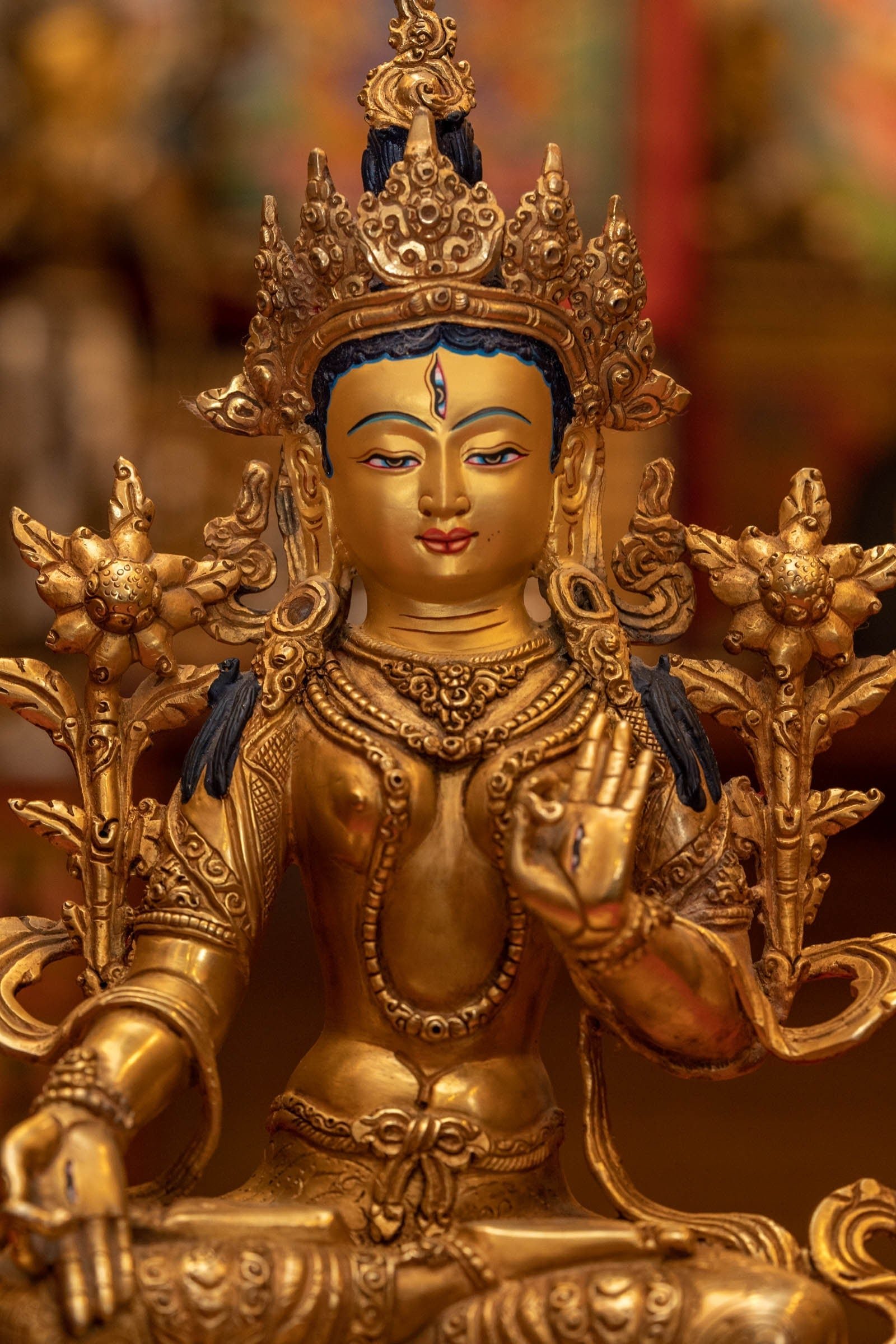 White Tara Silver Plated Statue ( Arya Statue) - Image 2